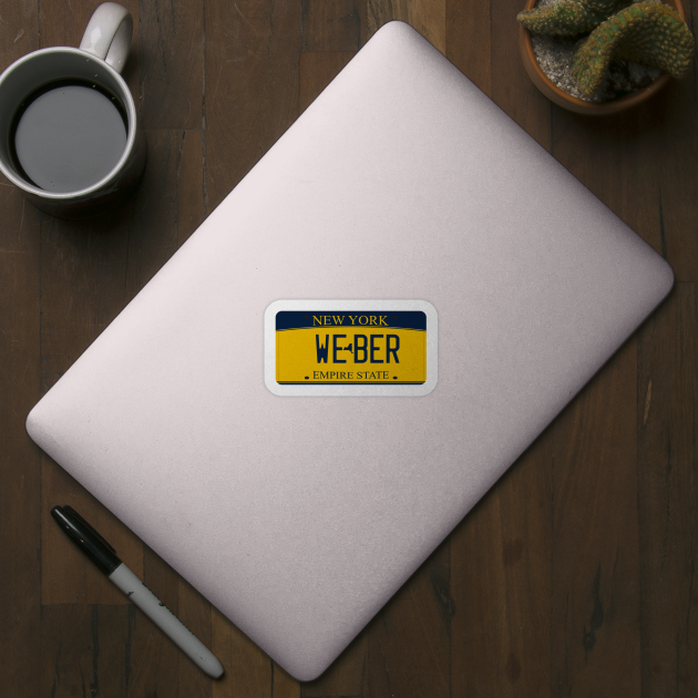 New York Weber vanity license plate by zavod44